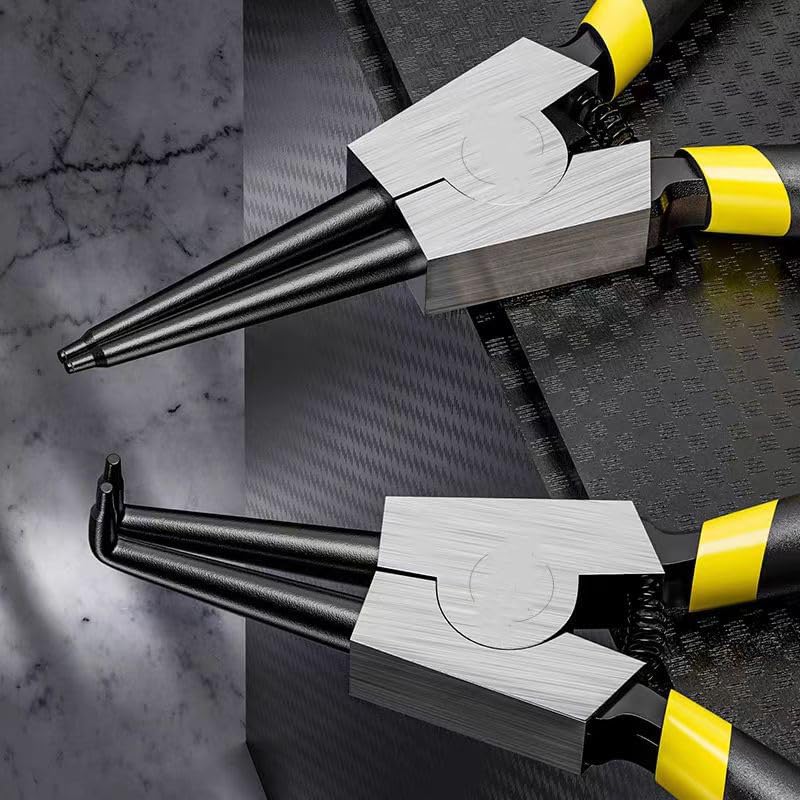 BJDSI Bent External Snap Ring Pliers 13 inch,Internal Spring,Anti-Rust,Standard Head. - Image 3